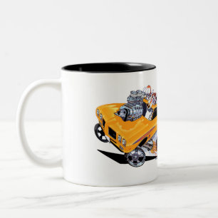 Vince Crains High Octane Art, 1970 GTO the Judge  Two-Tone Coffee Mug