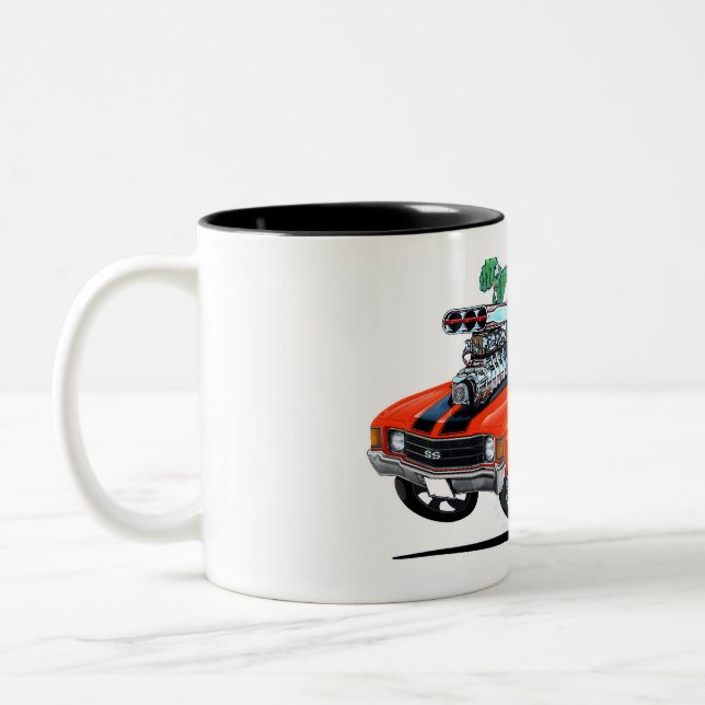 Vince crains MONSTER MUSCLE 1972 Chevelle SS Two-Tone Coffee Mug (Left)
