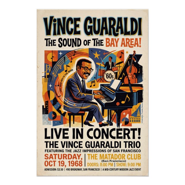 Vince Guaraldi Live  Poster (Front)