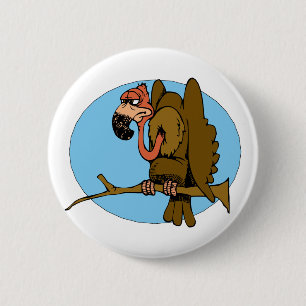 Vince Vulture 6 Cm Round Badge