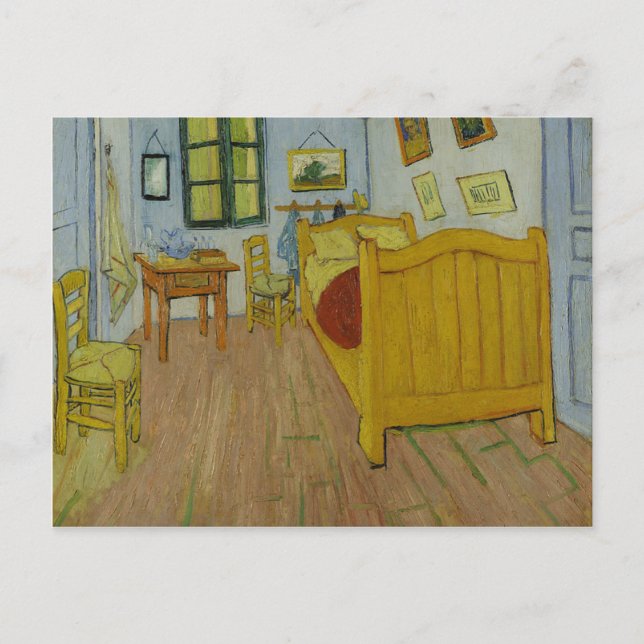 Vincen Van Gogh - Bedroom in Arles Painting Postcard (Front)