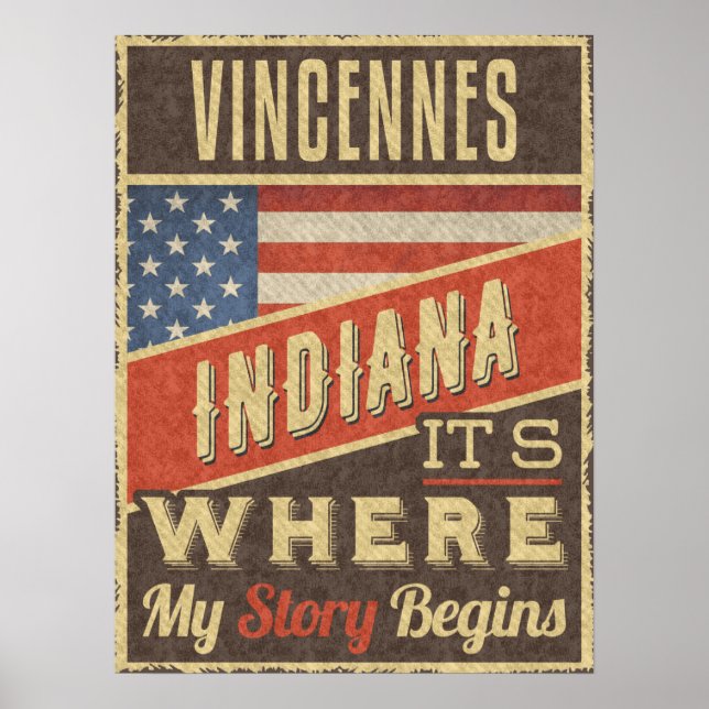 Vincennes Indiana Poster (Front)