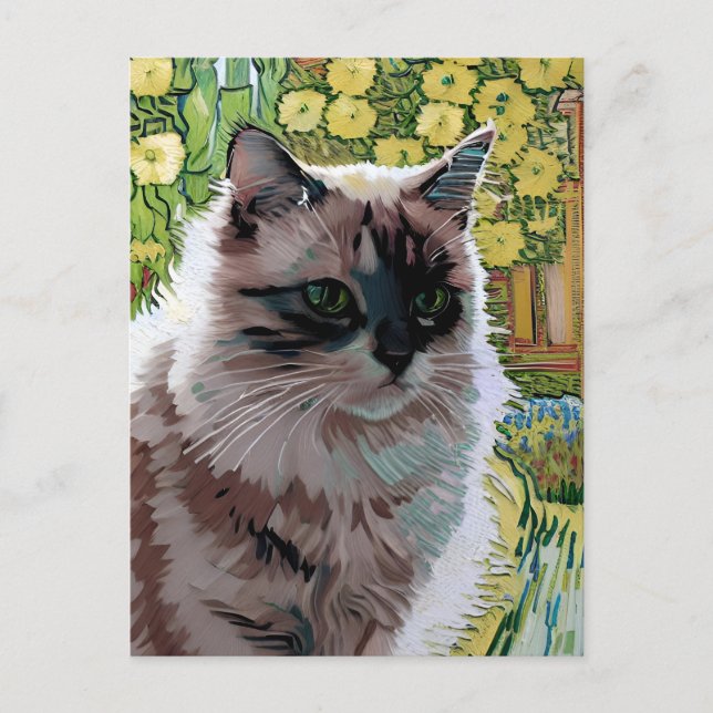 Vincent Cat Gogh Postcard (Front)