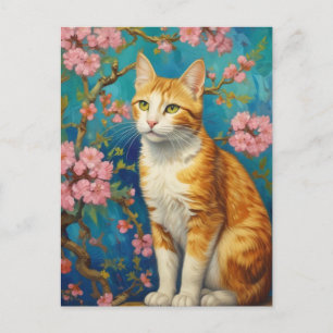 Vincent Cat Gogh Postcard