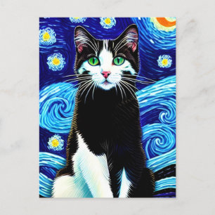 Vincent Cat Gogh Postcard