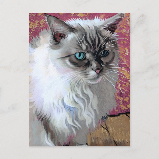 Vincent Cat Gogh Postcard (Front)