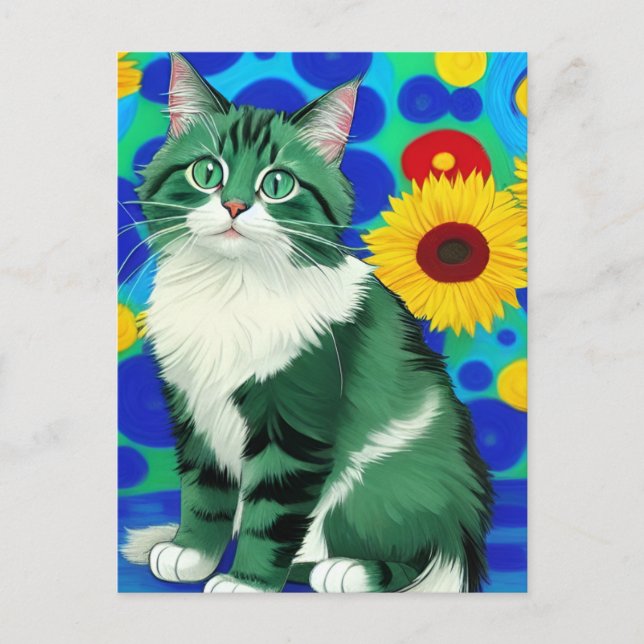 Vincent Cat Gogh Postcard (Front)