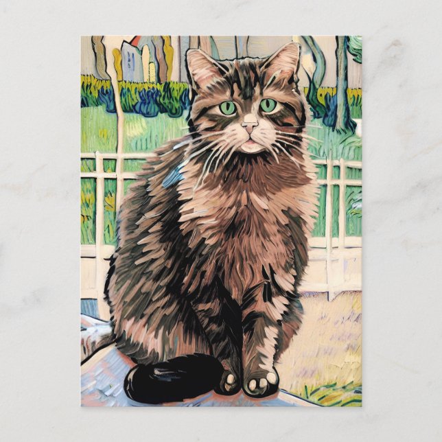 Vincent Cat Gogh Postcard (Front)