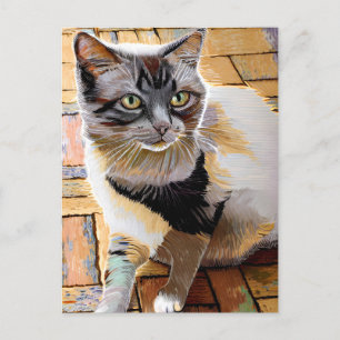 Vincent Cat Gogh Postcard