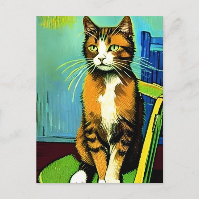 Vincent Cat Gogh Postcard (Front)