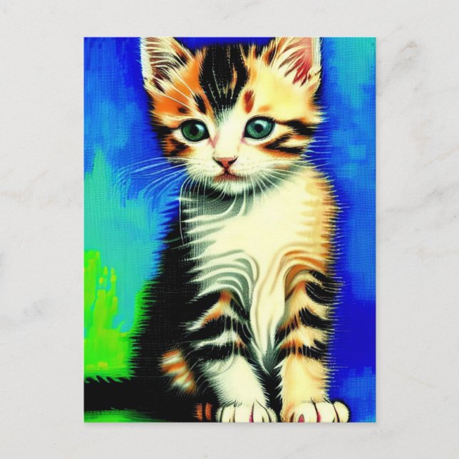 Vincent Cat Gogh Postcard (Front)