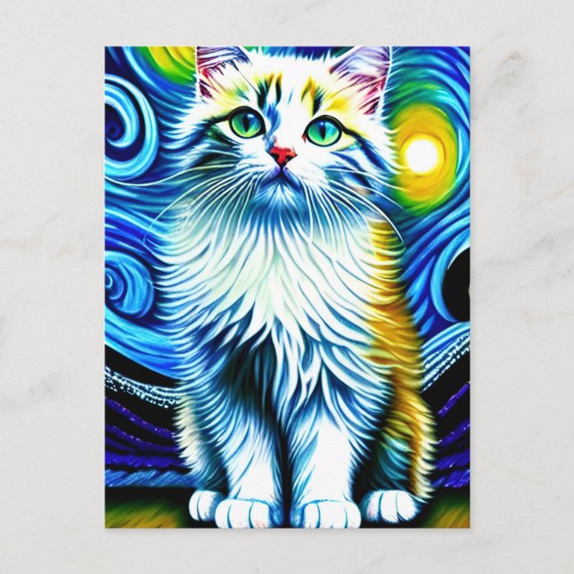 Vincent Cat Gogh Postcard (Front)