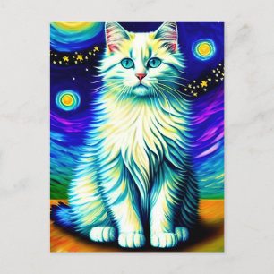 Vincent Cat Gogh Postcard