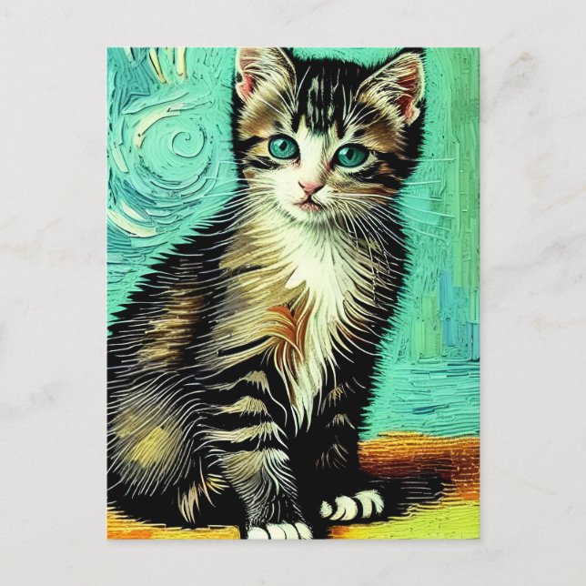 Vincent Cat Gogh Postcard (Front)