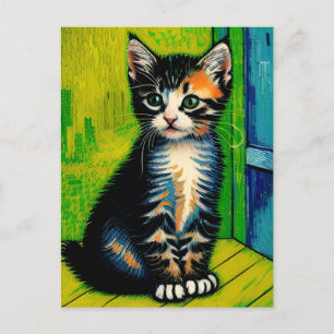 Vincent Cat Gogh Postcard