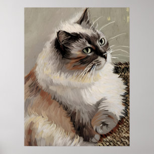 Vincent Cat Gogh Poster