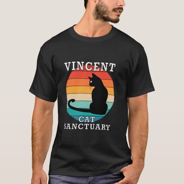 Vincent Cat Sanctuary Group Family Reunion Name  T-Shirt (Front)