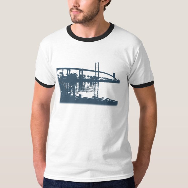Vincent Thomas Bridge Ringer T-Shirt (Front)