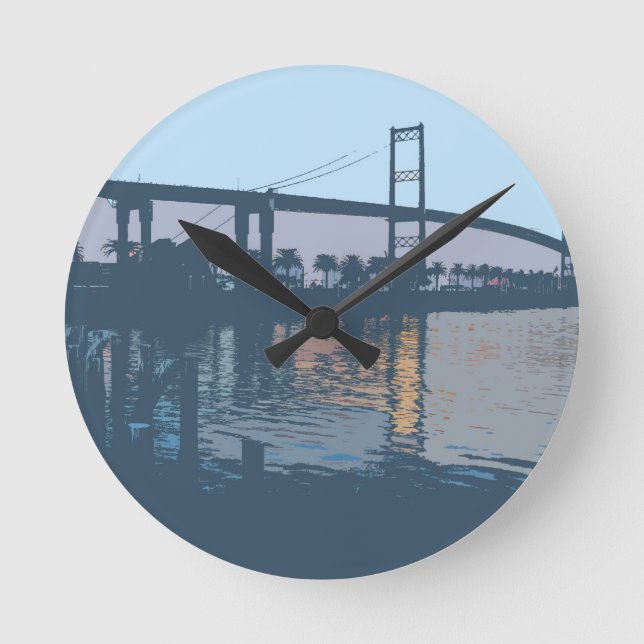 Vincent Thomas Bridge Wall Clock (Front)