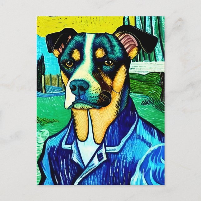 Vincent Van Dog Postcard (Front)