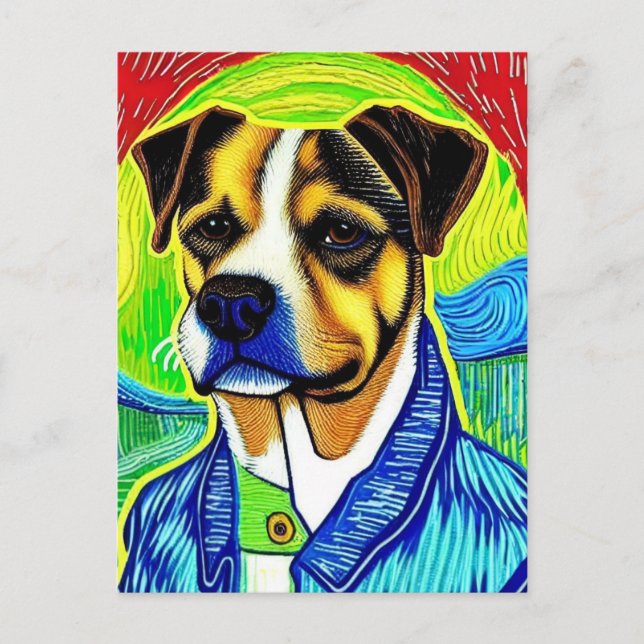 Vincent Van Dog Postcard (Front)
