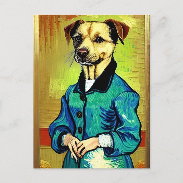 Vincent Van Dog Postcard (Front)