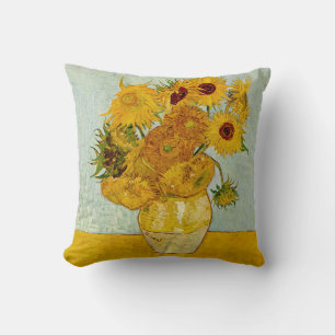 Vincent Van Gogh 12 Sunflowers Impressionist Cushion