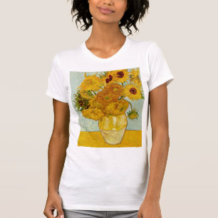 Vincent Van Gogh 12 Sunflowers Impressionist T-Shirt