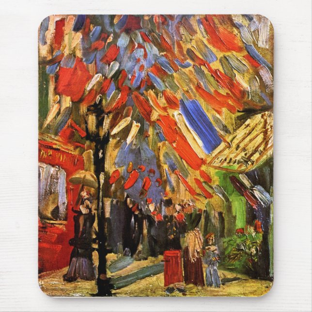 Vincent Van Gogh - 14th Of July Celebration Mouse Mat (Front)