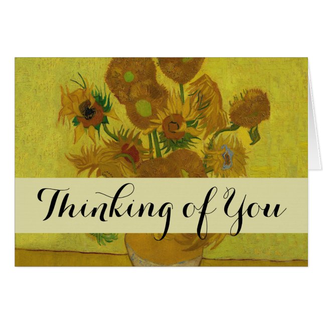 Vincent Van Gogh 15 Sunflowers Painting (Front Horizontal)