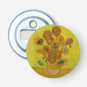 Vincent Van Gogh 15 Sunflowers Painting Bottle Opener