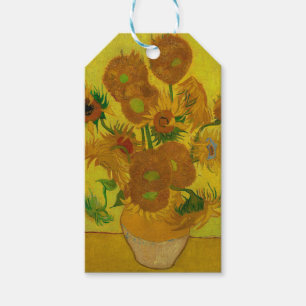 Vincent Van Gogh 15 Sunflowers Painting Gift Tags