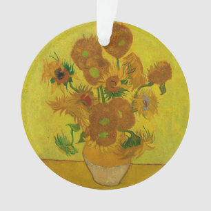Vincent Van Gogh 15 Sunflowers Painting Ornament