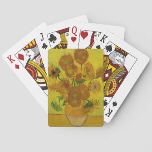 Vincent Van Gogh 15 Sunflowers Painting Playing Cards
