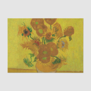Vincent Van Gogh 15 Sunflowers Painting Tissue Paper