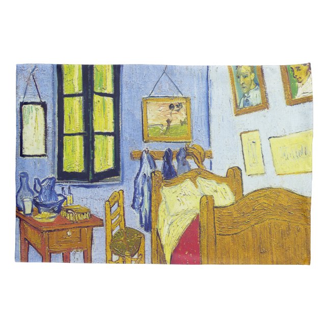 Vincent van Gogh 1888 The Bedroom At Arles Pillowcase (Back)
