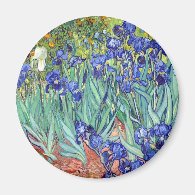 Vincent van Gogh 1889 Irises Magnet (Front)