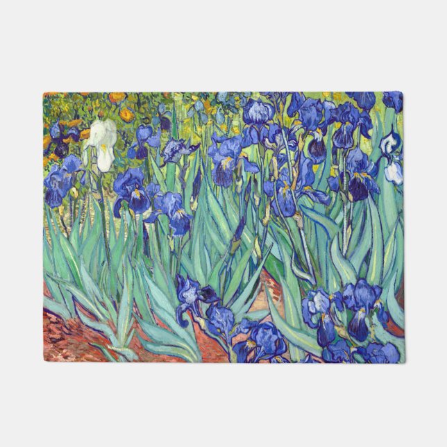 Vincent Van Gogh 1898 Irises Doormat (Front)