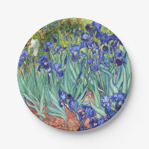 Vincent Van Gogh 1898 Irises Paper Plate