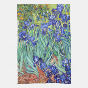 Vincent Van Gogh 1898 Irises Tea Towel