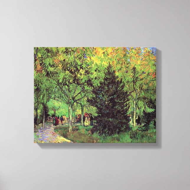 Vincent Van Gogh - A Lane In The Public Garden Canvas Print (Front)