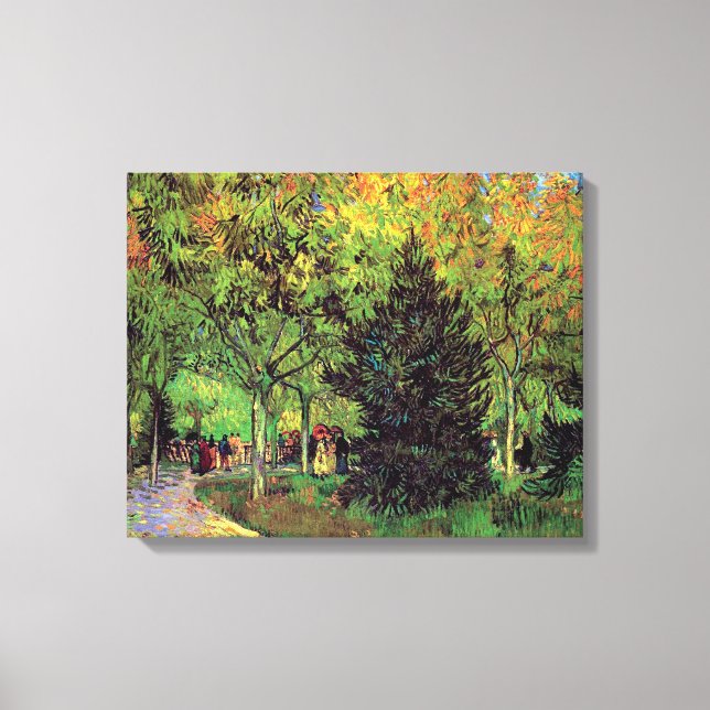 Vincent Van Gogh - A Lane In The Public Garden Canvas Print (Front)