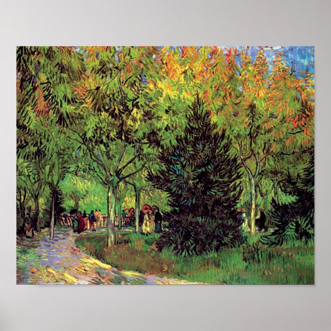 Vincent Van Gogh - A Lane In The Public Garden Poster (Front)