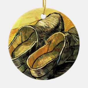 Vincent van Gogh - A Pair of Leather Clogs Ceramic Tree Decoration