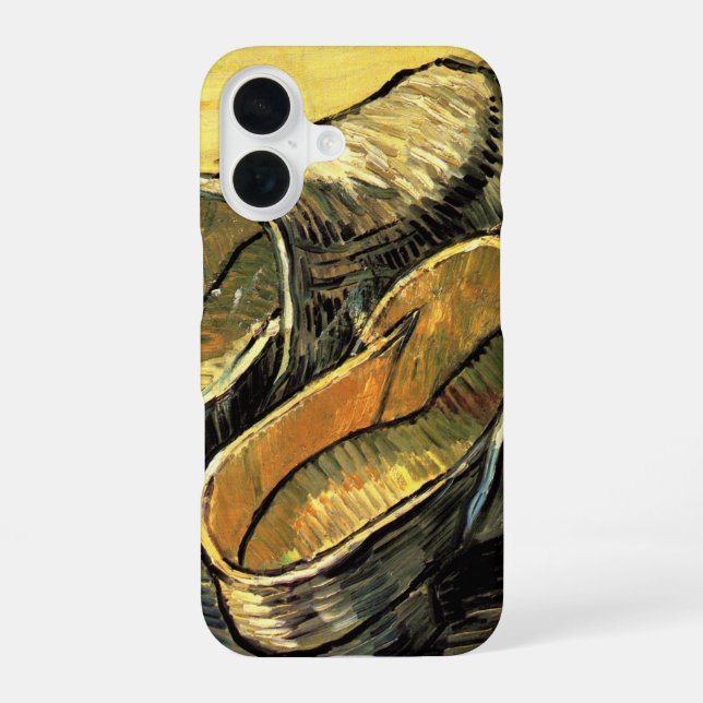 Vincent van Gogh - A Pair of Leather Clogs iPhone 16 Case (Back)