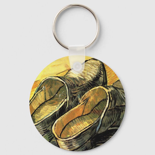 Vincent van Gogh - A Pair of Leather Clogs Key Ring (Front)