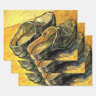 Vincent van Gogh - A Pair of Leather Clogs Wrapping Paper Sheet