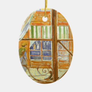 Vincent van Gogh - A Pork Butcher's Shop Window Ceramic Tree Decoration