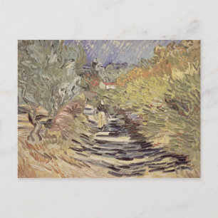 Vincent van Gogh A Road in St. Remy Postcard