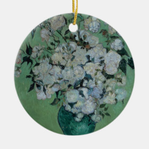 Vincent van Gogh A Vase of Roses, 1891 Ceramic Tree Decoration